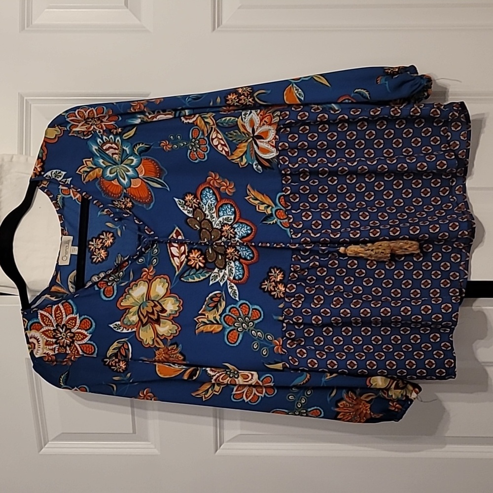 Chenault floral boho blouse - Picture 1 of 5